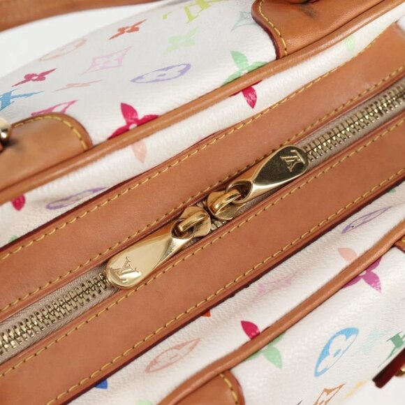 LOUIS VUITTON Monogram Multicolor Claudia Hand Bag White M40193 LV Auth 130466V - Picture 11 of 16